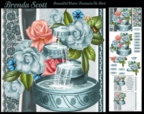 Beautiful Water Fountain No Bird