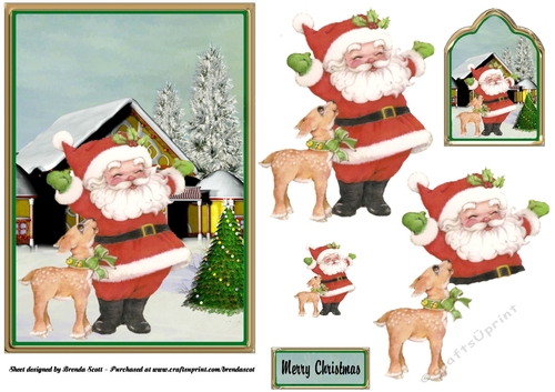 Santa and Reindeer