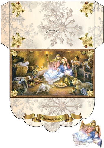 Nativity Scene 2 Money Wallet