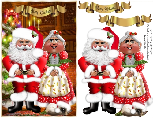 Santas Family Photo for his Christmas Cards This Year