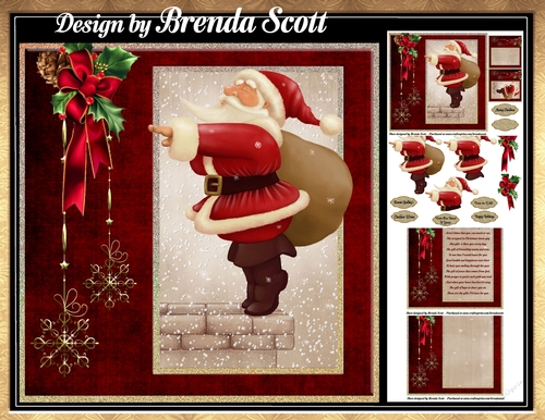 Santa Goes Down The Chimney