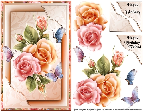 Bunch of Colorful Roses