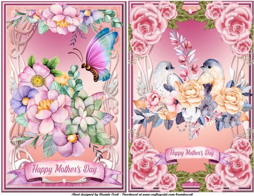 2 Mothers Day A5 Toppers