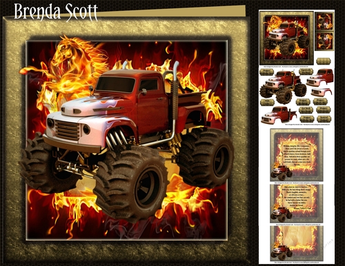 Monster Truck on Fire