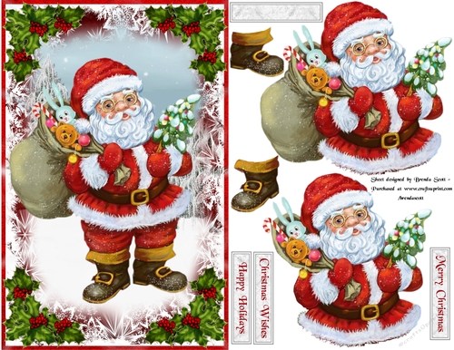 Santa Bearing Gifts