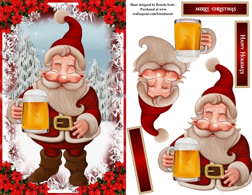 Santa Having a Cool One