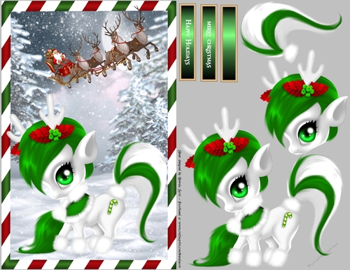 Green Christmas Pony