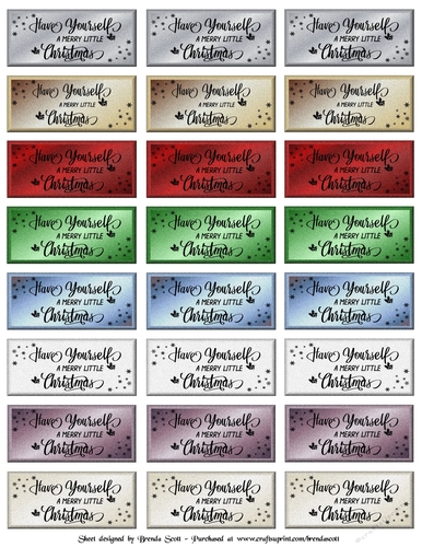 Have Yourself a Merry Little Christmas Sentiments