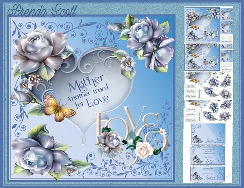 Porcelain Blue Roses
