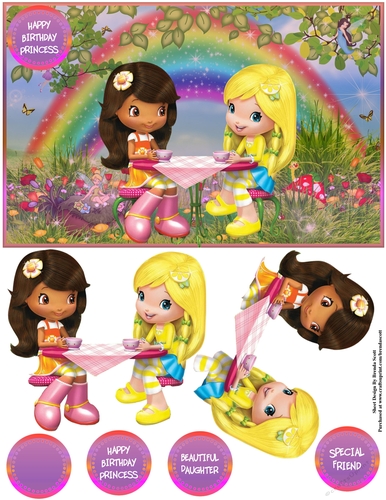 Orange Blossom and Lemon Meringue Having a Tea party