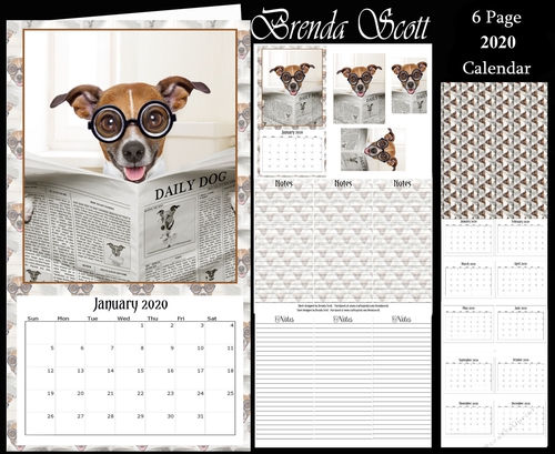 Dog Reading the Paper - 2020 Calendar