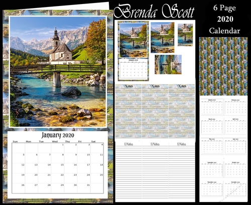 Church over a Brook  2020 Calendar