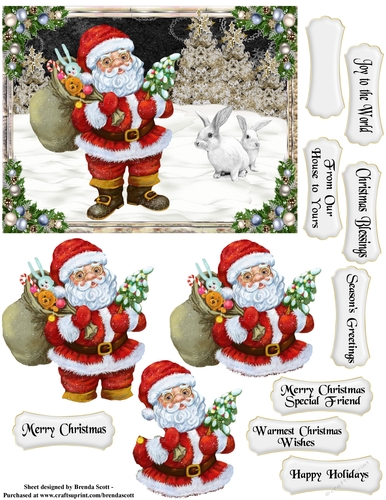 Santa Bearing Gifts