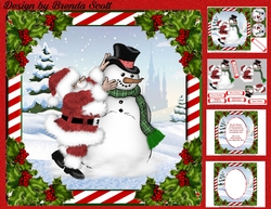 Santa Helping Frosty Out