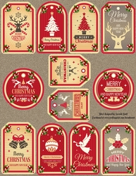 12 Christmas Tags