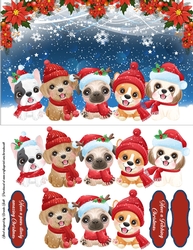 Cute Christmas Dogs 1