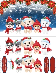 Cute Christmas Dogs 3