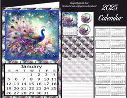 Beautiful Peacock - 2025 Calendar
