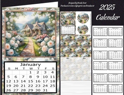 Quaint English Cottage - 2025 Calendar