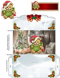 Beary Christmas money wallet or gift card holder