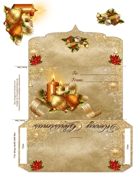 Candles Glowing Money Wallet or Gift Card Holder