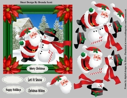Santa Happy to see Frosty