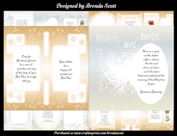 Approximately 6 x 6 Christmas Inserts