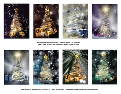 Glowing Christmas Tree Tags