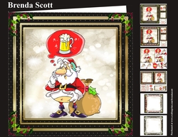 Santa ThinkingHard About a Beer