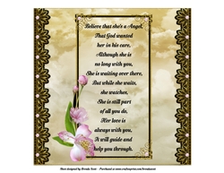 Angel Wings and Butterflies Insert with verse