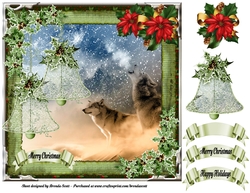 Wolves Howling on a Snowy Day