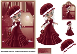 Red Santa Lady