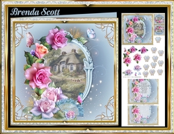 Scenic Cottage Surrounded by Roses