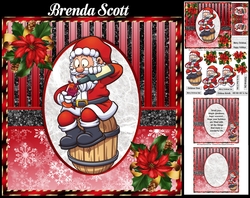 Santa Having a Glass of Wine
