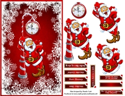 Santa keeping a Close watch on the Time