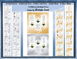 8 x 8 Birthday Inserts
