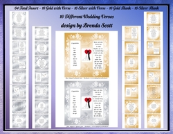 Beautiful Wedding Inserts with and without Verse