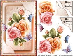 Bunch of Colorful Roses