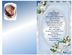 Sweet Baby Boy 2 Insert with Verse