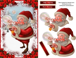 Santa Blowing Bubbles