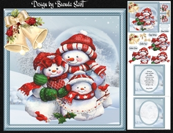 Christmas Snowman Family