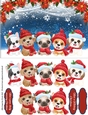 Cute Christmas Dogs 1