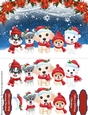 Cute Christmas Dogs 3