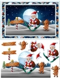 Santa Trying Out His New Skies