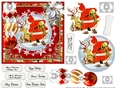 Santa getting his reindeer ready for the big night