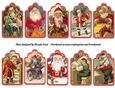 Vintage Santa Christmas Tags 3