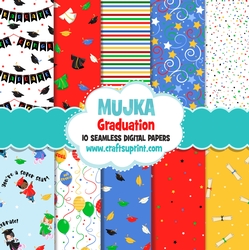Graduation Digital Scrapbook papers, seamless patterns, printable pattern, teacher scrapbook papers, educational papers
