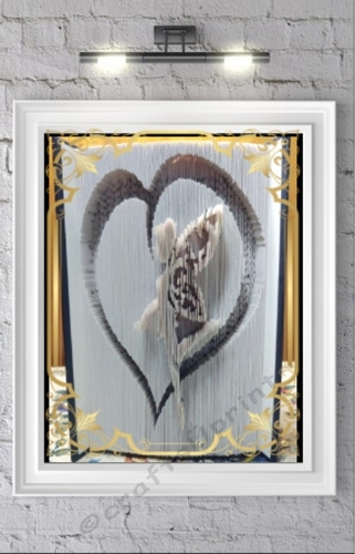 TWO FAIRY HEART  BOOK FOLDING PATTERN