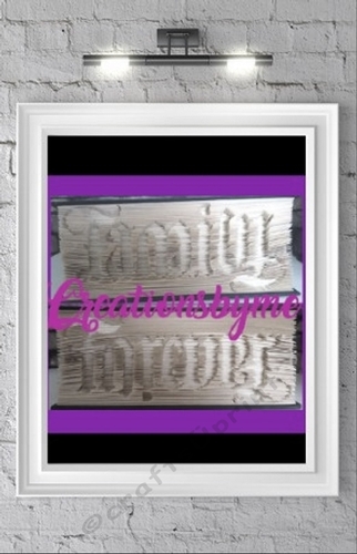 Family Forever Ambigram book folding patterns