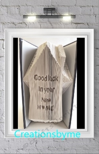 Good Luck In Your New Home book folding patterns
